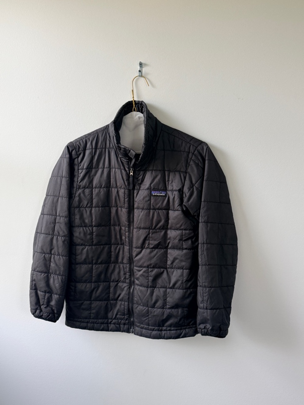 Patagonia Kids Black Insulated Quilted Jacket